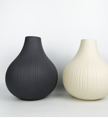 Minimalist ceramic vase for dried flowers