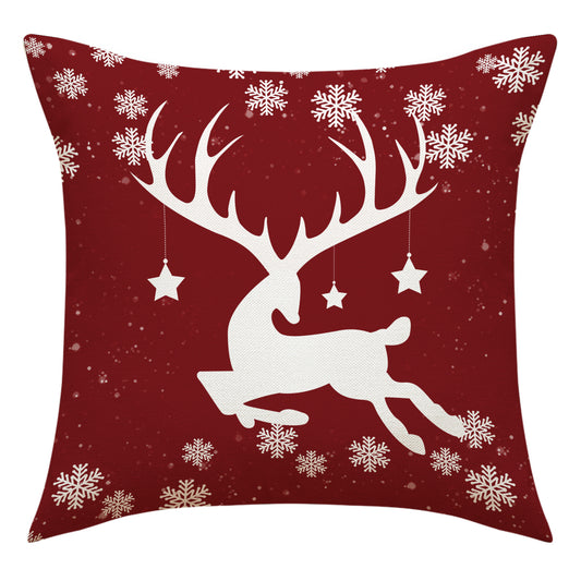 NOELLE snowman and reindeer Christmas cushion cover – image 2