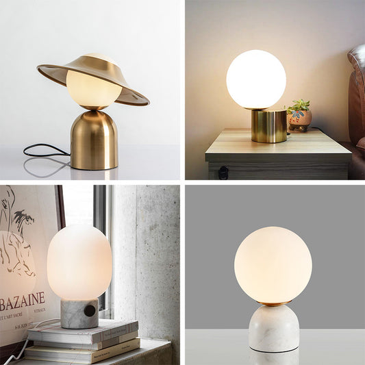 Glass & Stone Table Lamp