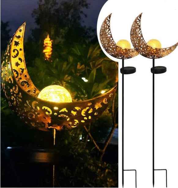 LED Solar Flame Light Metal