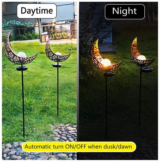 LED Solar Flame Light Metal