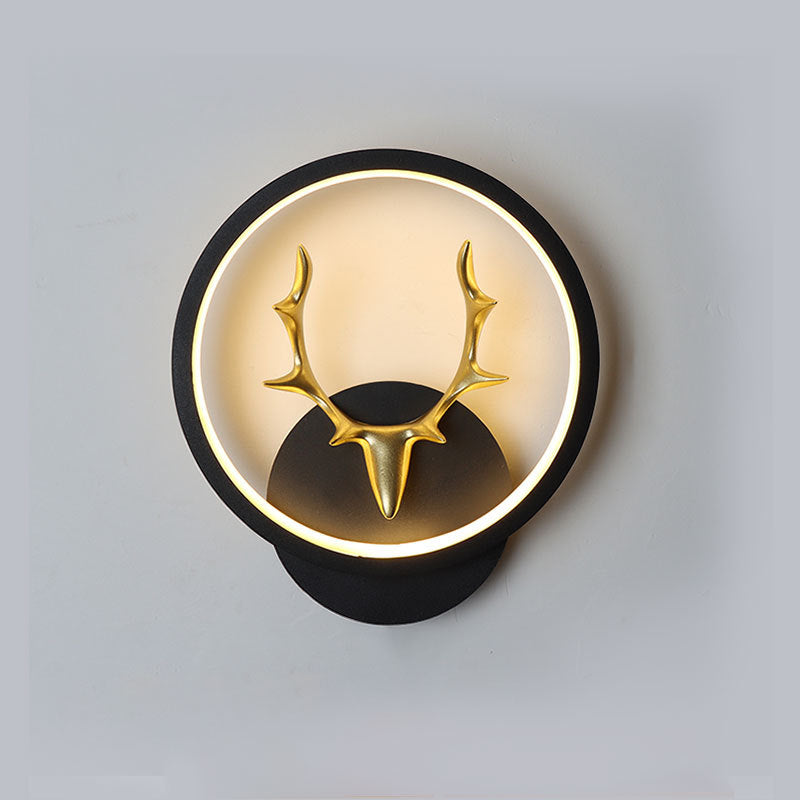 Art Deer Antler Wall Lamp