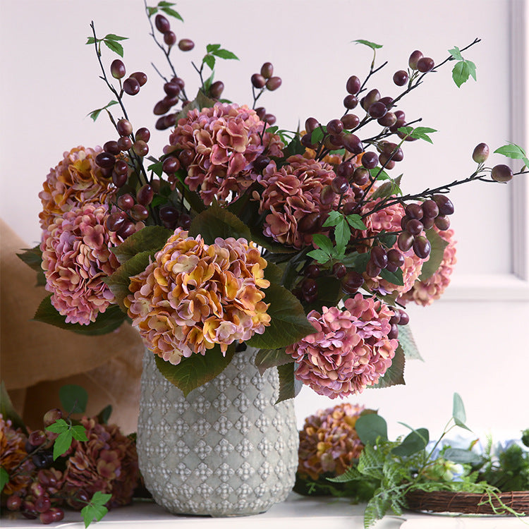 Artificial silk hydrangea stem, 54cm – view 8