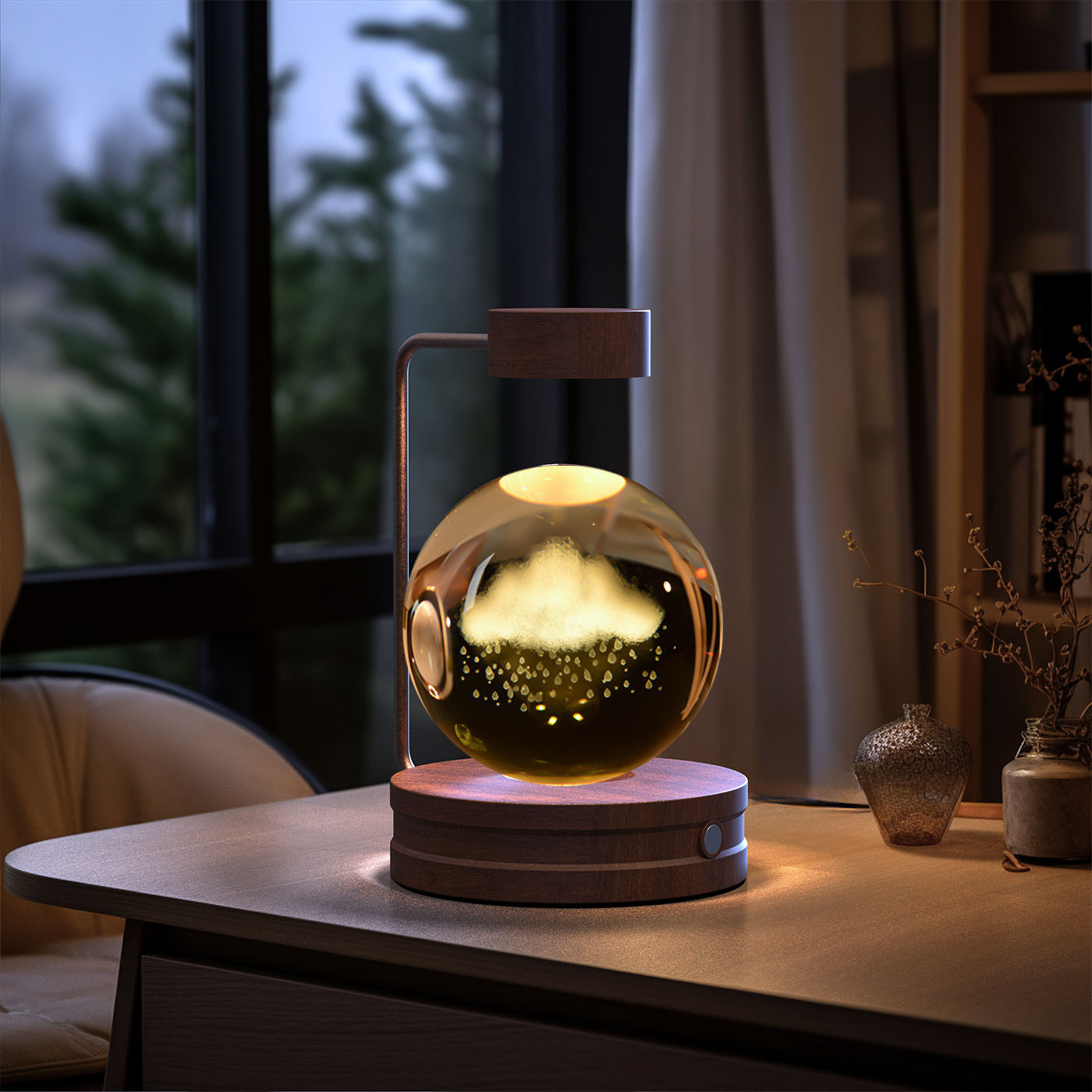 Boule de cristal Lumière de nuit USB