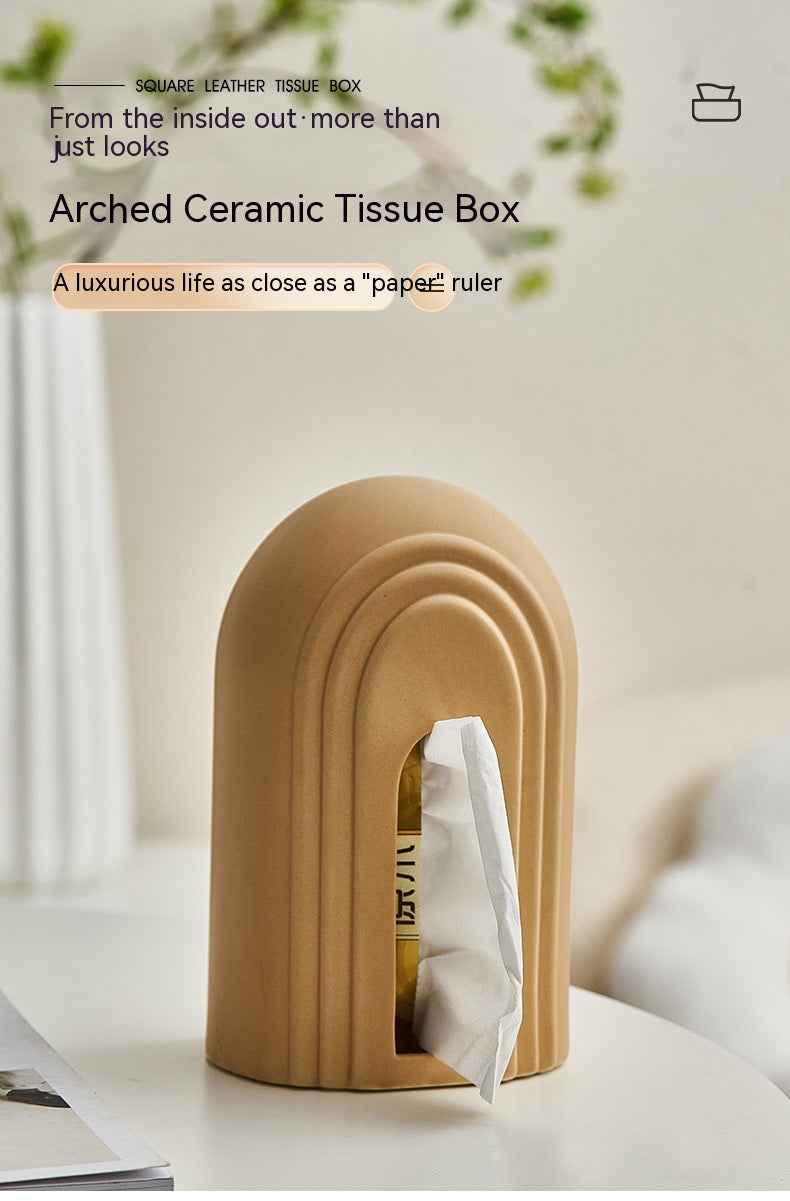 Arch Ceramic Tissue Box