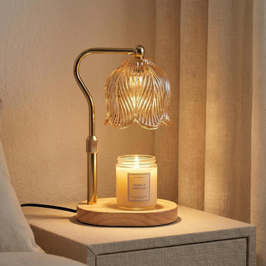 Tulip candle warmer lamp with timer and dimmer – image 1