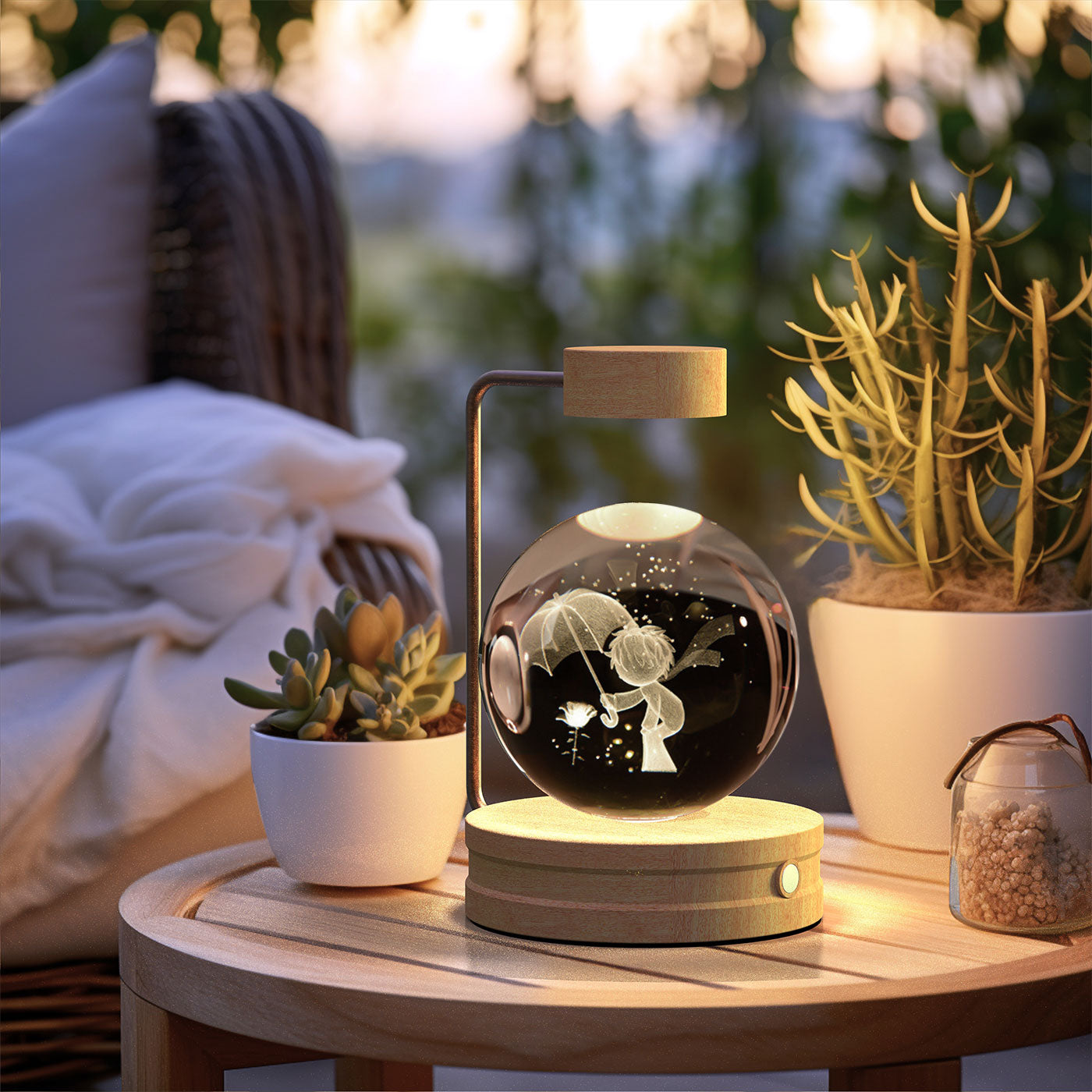 Crystal Ball  Night Light USB