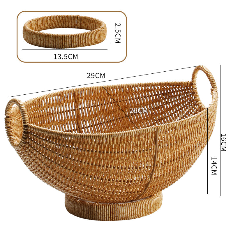 Multi-layer Plastic Rattan Fruit Plate