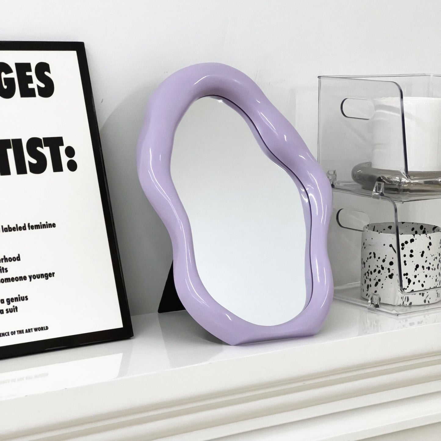 Shaped Mirror Vanity