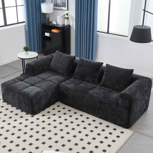 CLOUDHAVEN Modular L-Shaped Bouclé Sofa