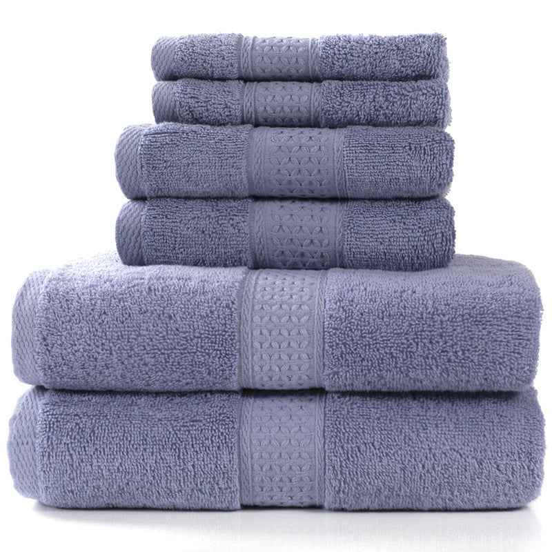 Cotton absorbent towel set of 3 pieces and 6 pieces