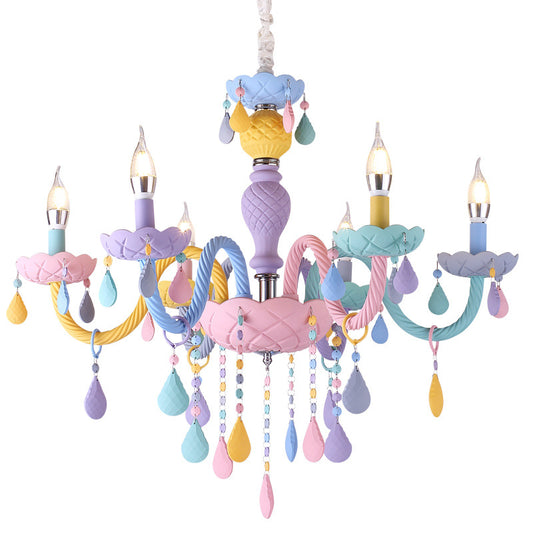 LUMÉLLE rainbow glass chandelier – image 2