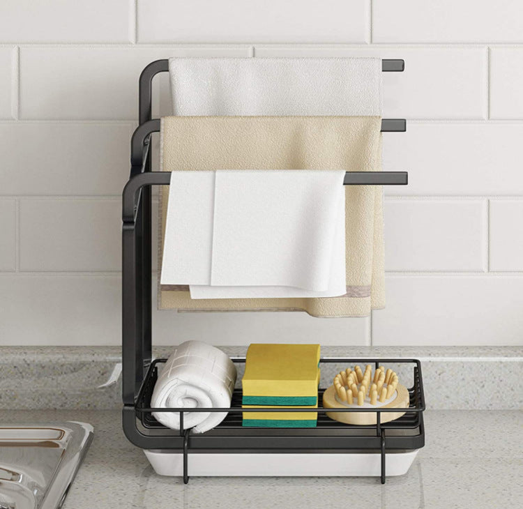 Removal Wipe Rack Countertop Sink Drain