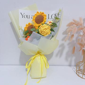 Handmade sunflower bouquet, gift-wrapped – Kayluz Home