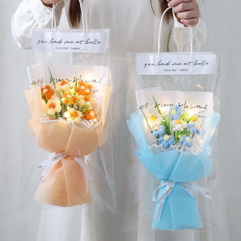 Handmade knitted puff flower bouquet – Kayluz Home