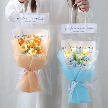Handmade knitted puff flower bouquet – Kayluz Home