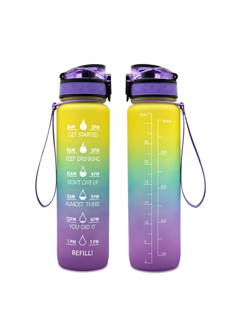 Transparent Flask Water Bottle 1000ml