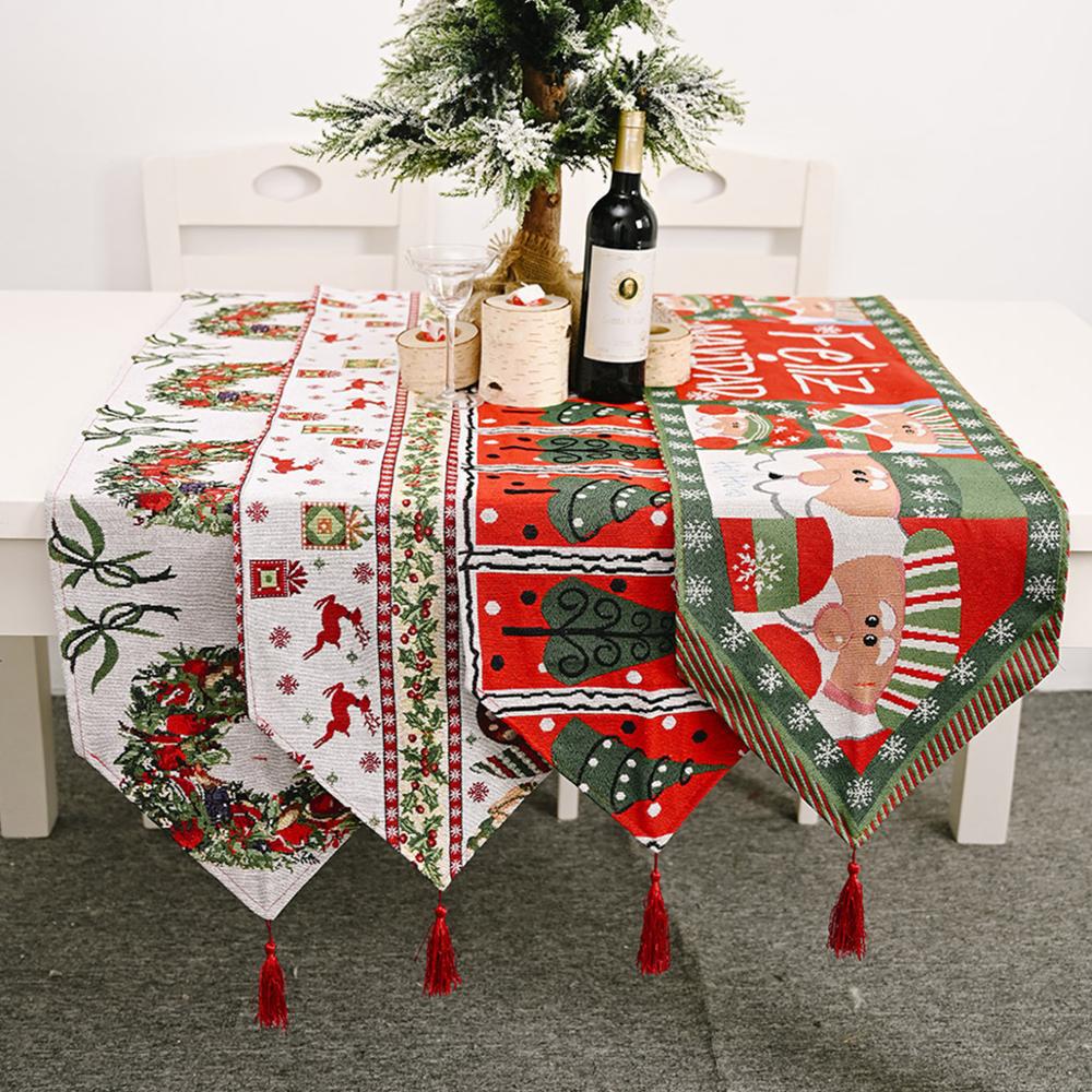 Knitted Christmas Table Runner
