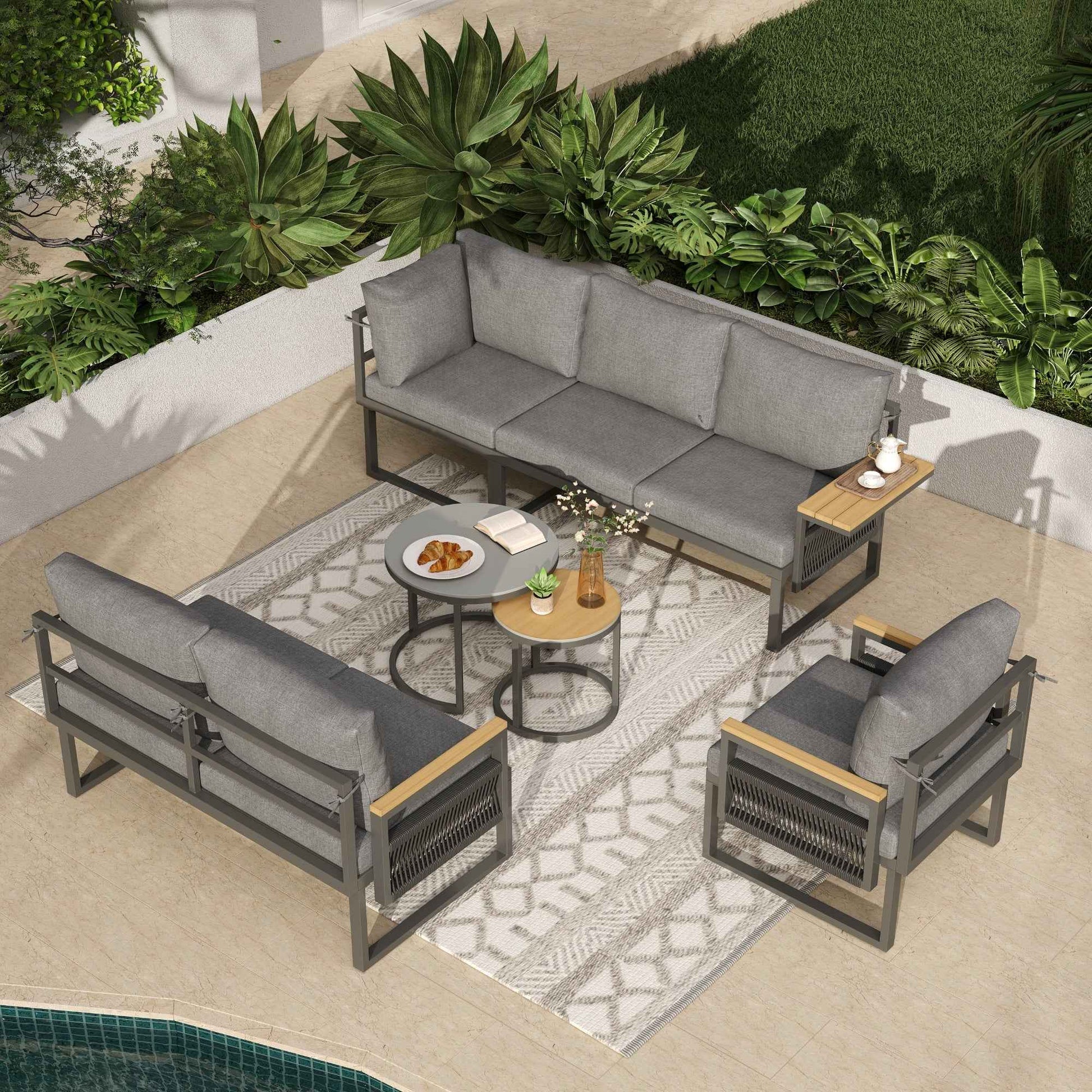JAIROG 5-6 Seater Garden Furniture Set