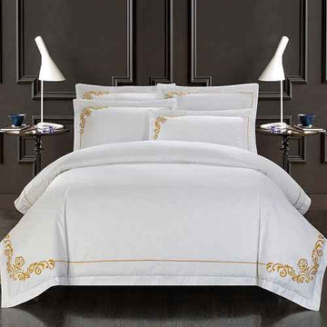 Plain Cotton Twill Bedding Set – 4 Piece