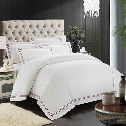 Plain Cotton Twill Bedding Set – 4 Piece