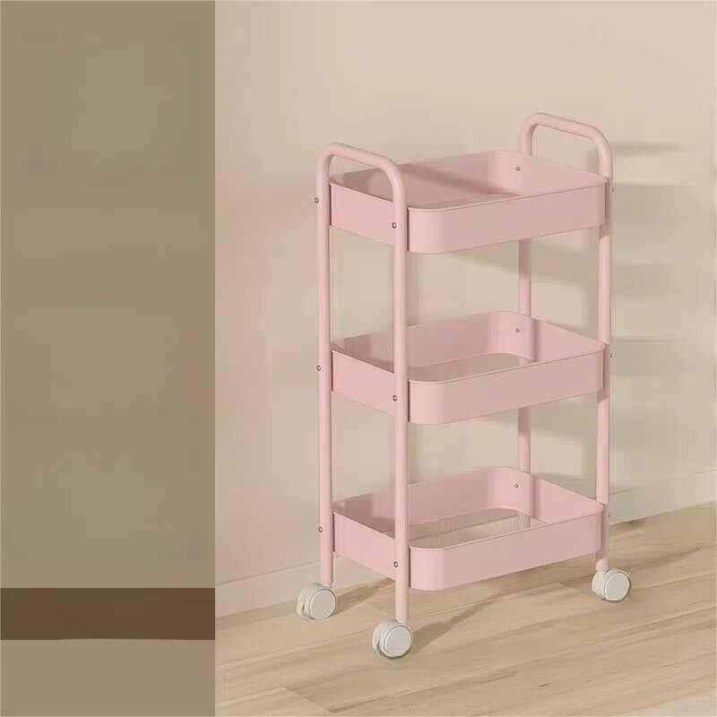 3 Tier Storage Trolley Cart On Wheels Kitchen Bathroom Laundry Narrow Space Rack