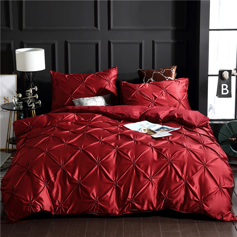 Johnson silk three-piece bedding Set