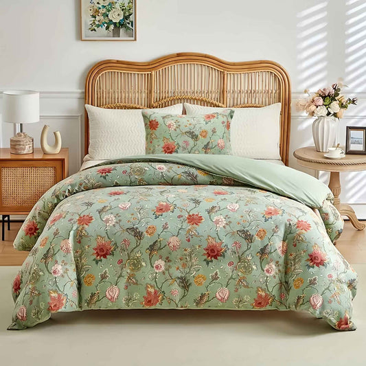 Cotton Flower Four-Piece Bed Sheet  Duvet Cover