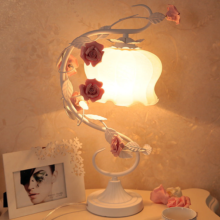Pink Rose Bedside Lamp