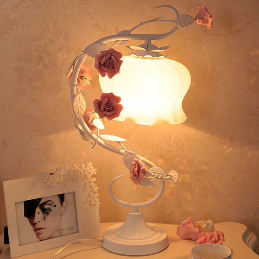 Pink Rose Bedside Lamp