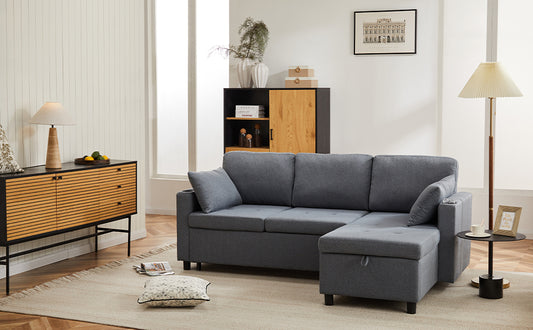 L-Shaped Corner Sofa, 3 Seater