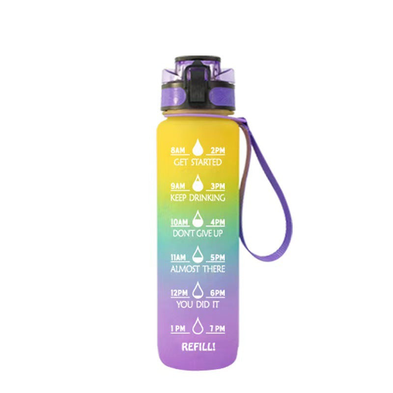 Transparent Flask Water Bottle 1000ml