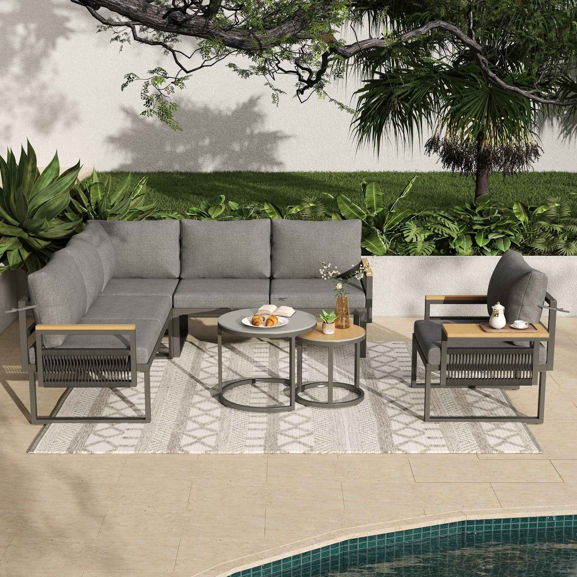 JAIROG 5-6 Seater Garden Furniture Set