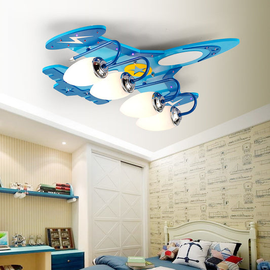 Aeroplane LED ceiling light for kids' rooms – image 1