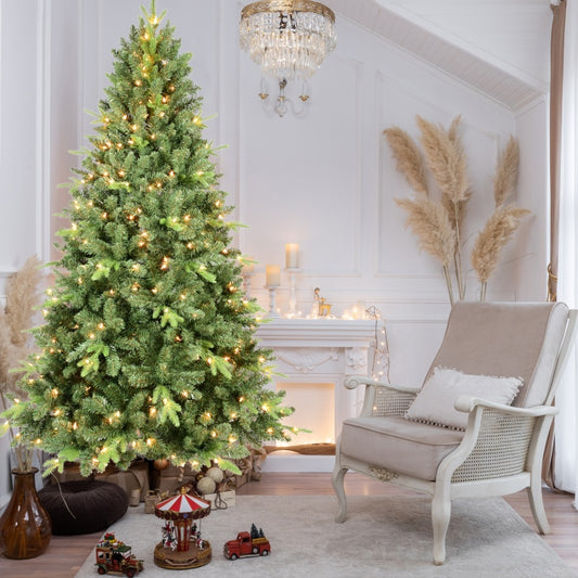 9ft Pre-Lit Artificial Christmas Tree