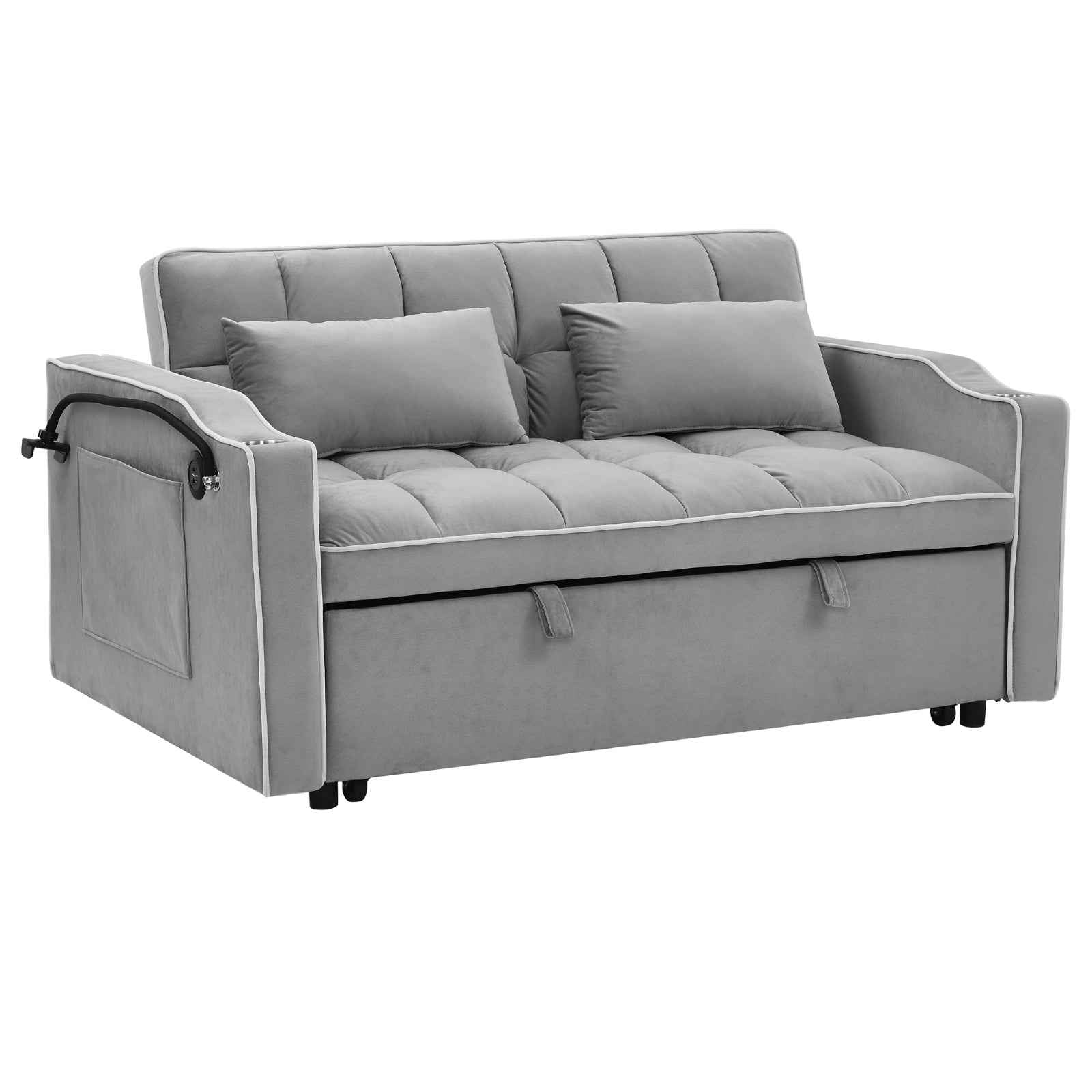 JAVESY  Versatile Foldable Sofa Bed In 3 Lengths, Modern