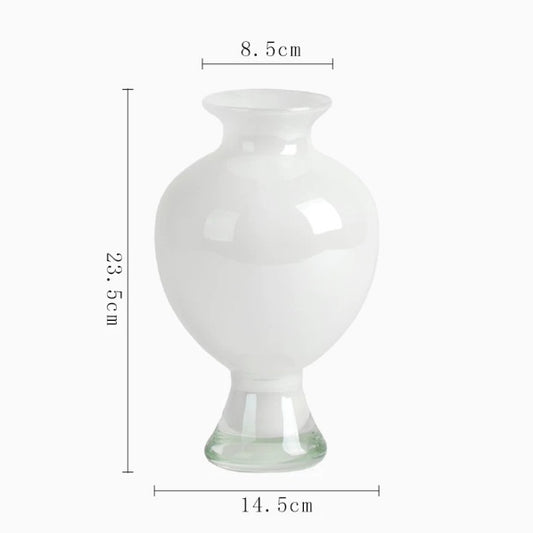 Retro floral glass vase – image 5