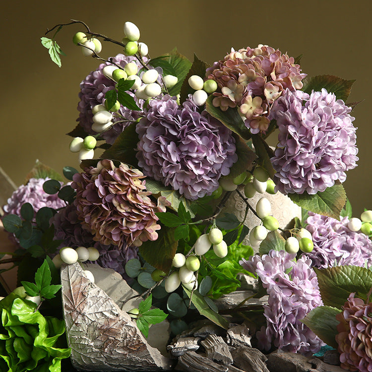 Artificial silk hydrangea stem, 54cm – view 5