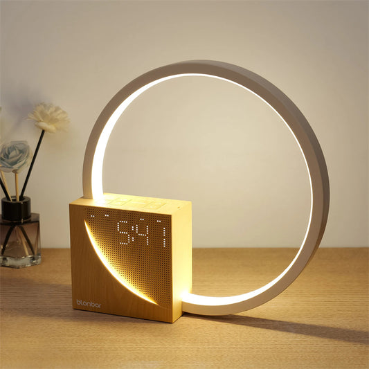 Lampe de table tactile de chevet avec sons naturels