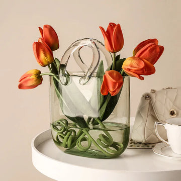 Transparent  Flower Bag Vase