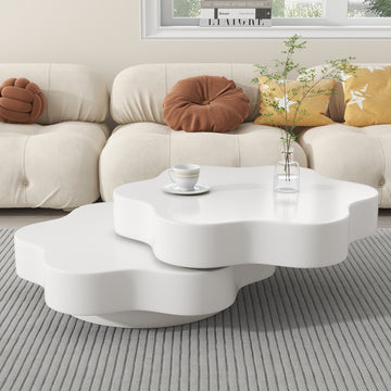 WILLOW Flower-shaped Coffee Table White