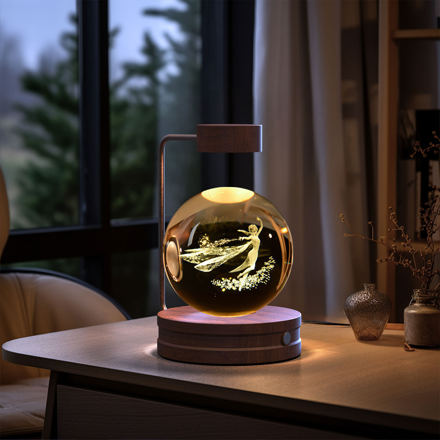 Boule de cristal Lumière de nuit USB