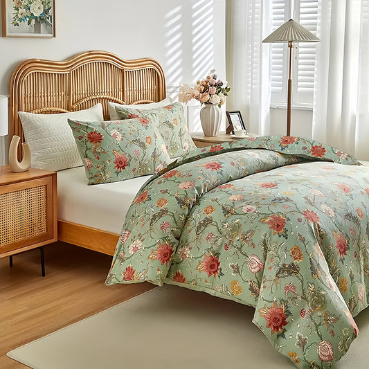Four-Piece Flower Bed Sheet  Duvet Cover
