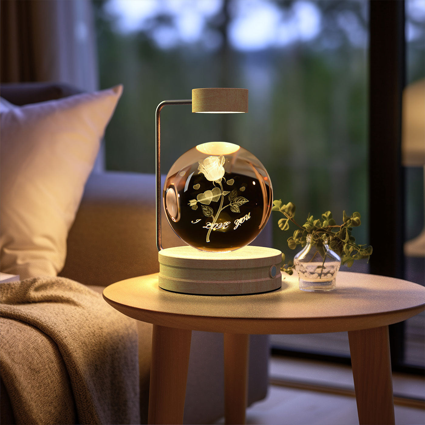 Crystal Ball  Night Light USB