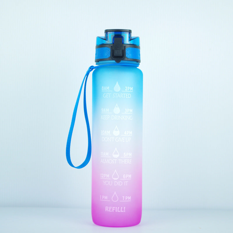 Transparent Flask Water Bottle 1000ml