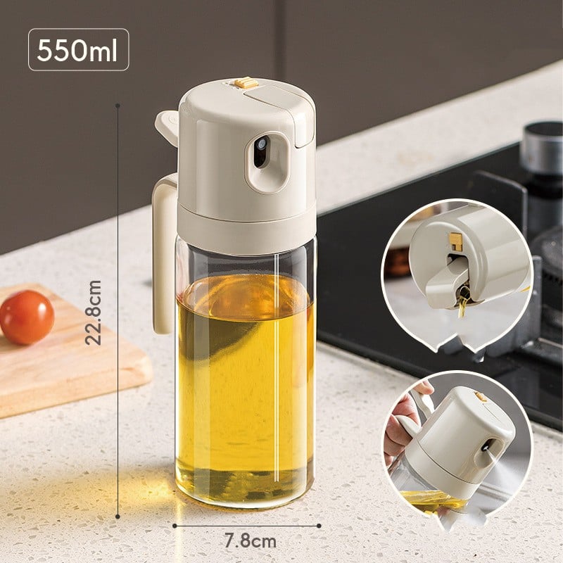 2 In 1 Oil Sprayer Bottle Dispenser