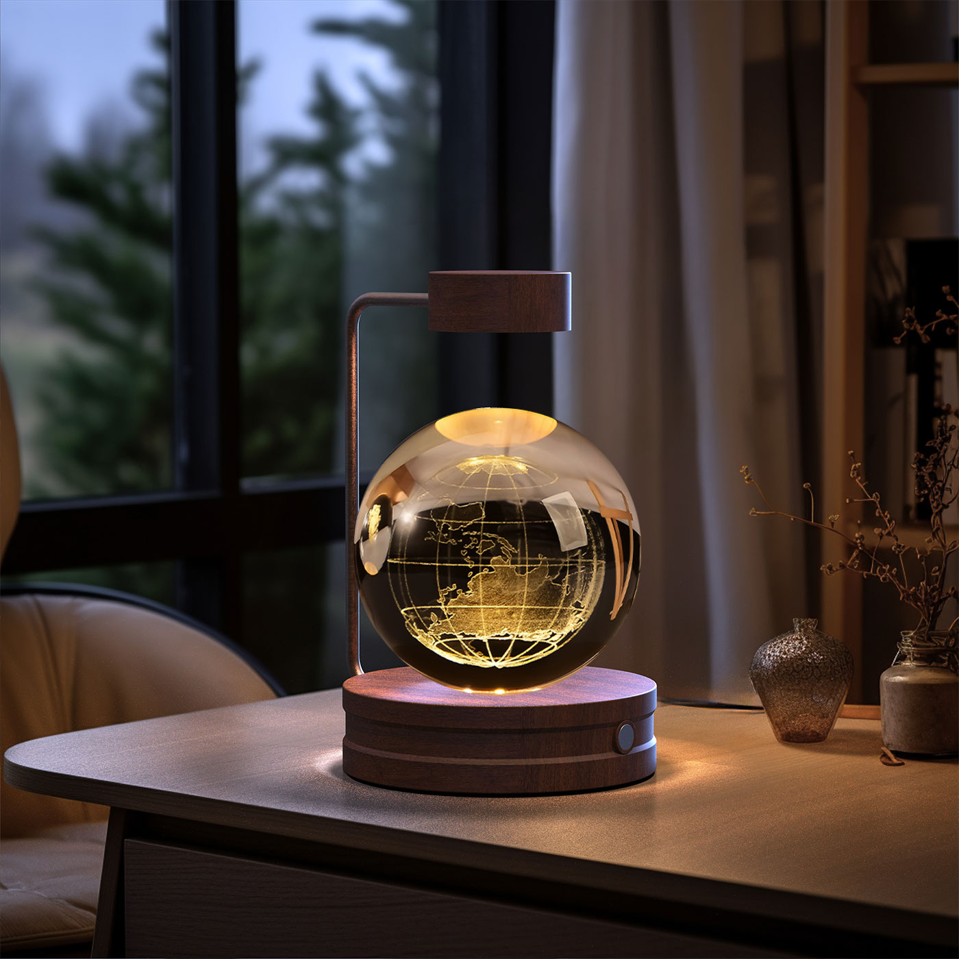 Boule de cristal Lumière de nuit USB