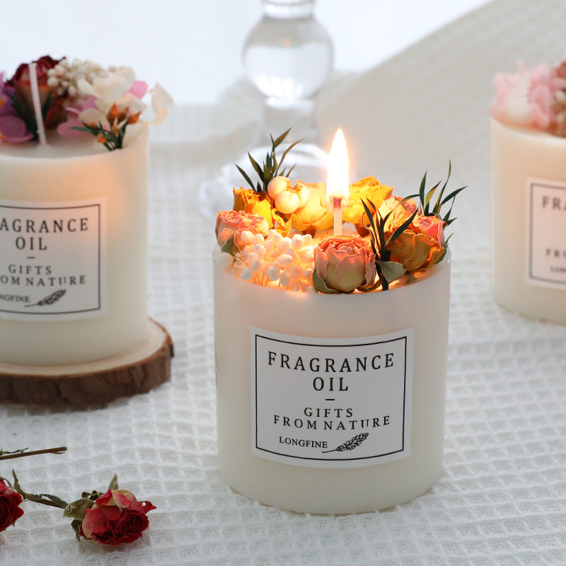 Dried Flower Scented Candle