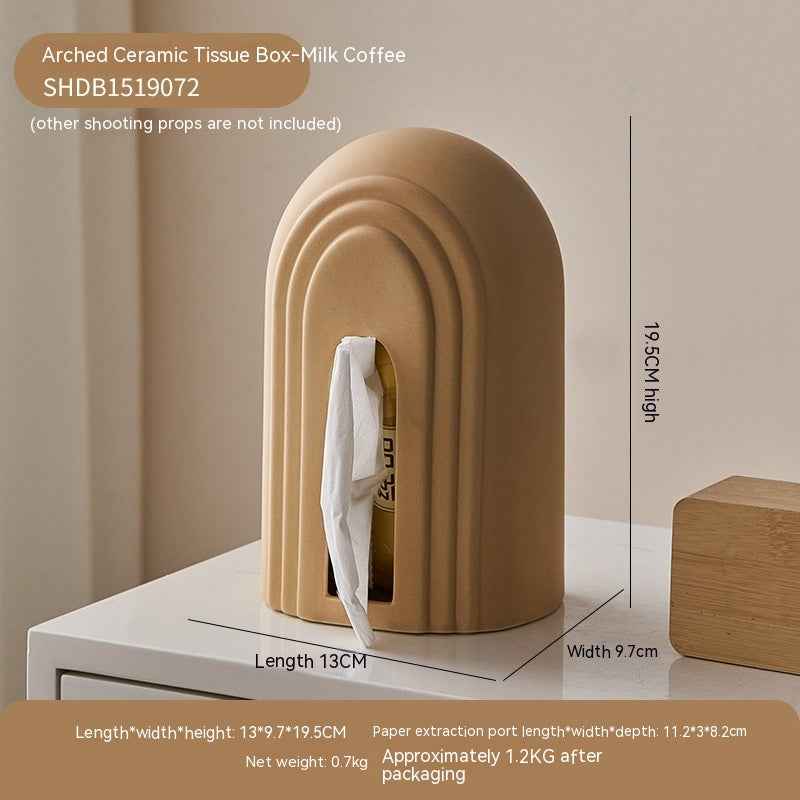 Arch Ceramic Tissue Box