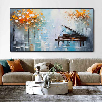 Wall Art Decoration Modern Piano Abstract Landscape Artwork